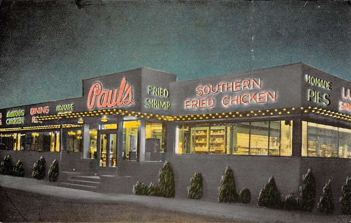 Pauls Steak House - Vintage Postcard (newer photo)